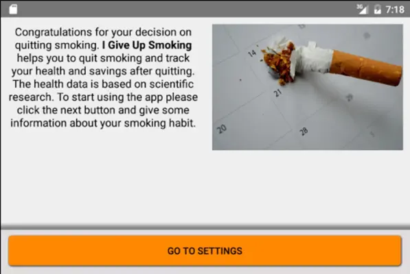 I Give Up Smoking android App screenshot 3