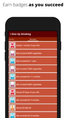 I Give Up Smoking android App screenshot 4