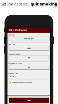 I Give Up Smoking android App screenshot 8